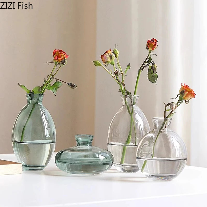 אגרטל זכוכית פיסולי אמורפי | דגם Amber Organic Vase