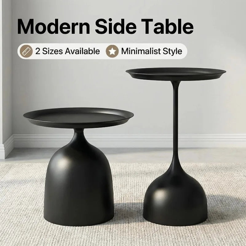 שולחן צד פיסולי עם בסיס פעמון | דגם Bell Pedestal Table