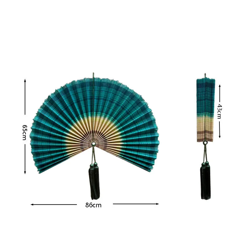 מניפת קיר במבוק ענקית דקורטיבית | דגם Imperial Bamboo Fan