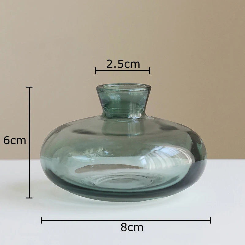 אגרטל זכוכית פיסולי אמורפי | דגם Amber Organic Vase