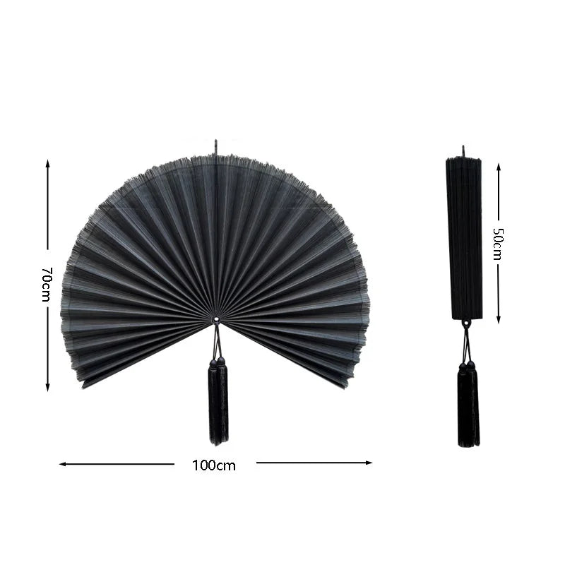 מניפת קיר במבוק ענקית דקורטיבית | דגם Imperial Bamboo Fan
