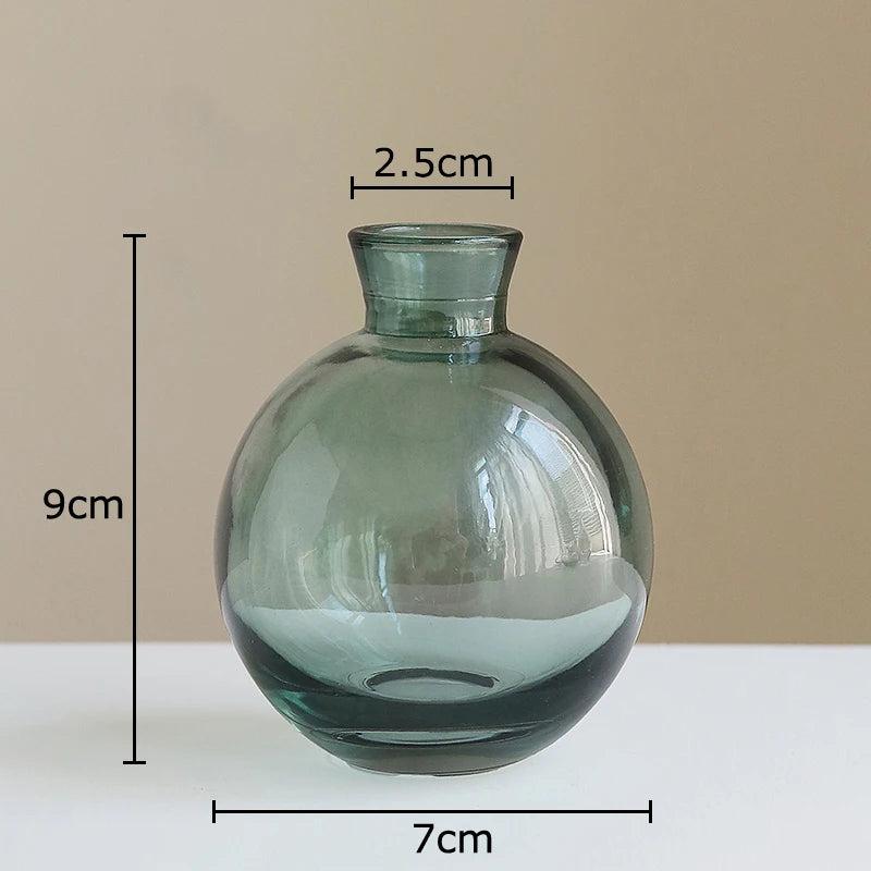 אגרטל זכוכית פיסולי אמורפי | דגם Amber Organic Vase