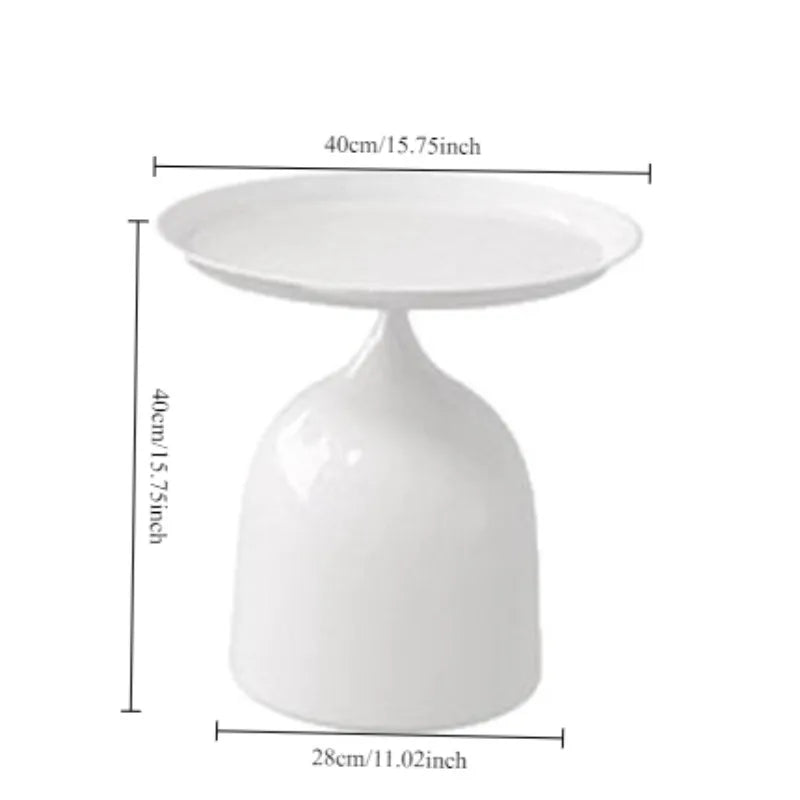 שולחן צד פיסולי עם בסיס פעמון | דגם Bell Pedestal Table