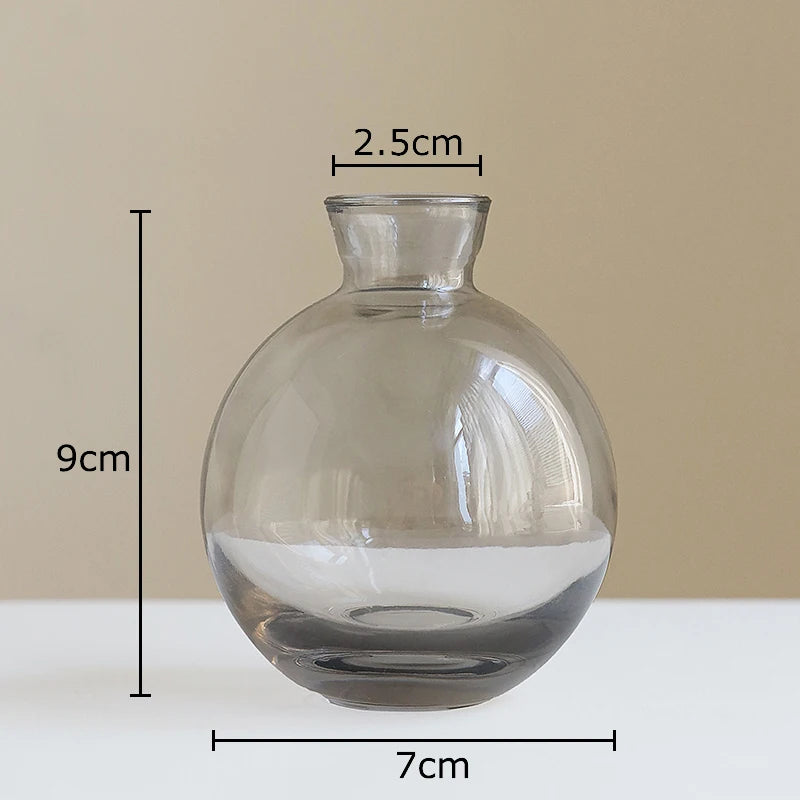 אגרטל זכוכית פיסולי אמורפי | דגם Amber Organic Vase