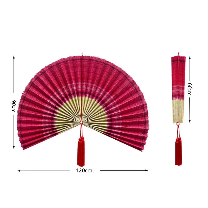 מניפת קיר במבוק ענקית דקורטיבית | דגם Imperial Bamboo Fan