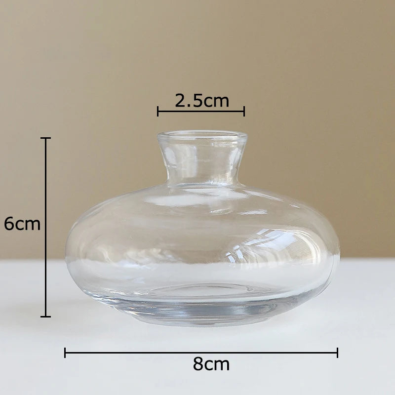 אגרטל זכוכית פיסולי אמורפי | דגם Amber Organic Vase
