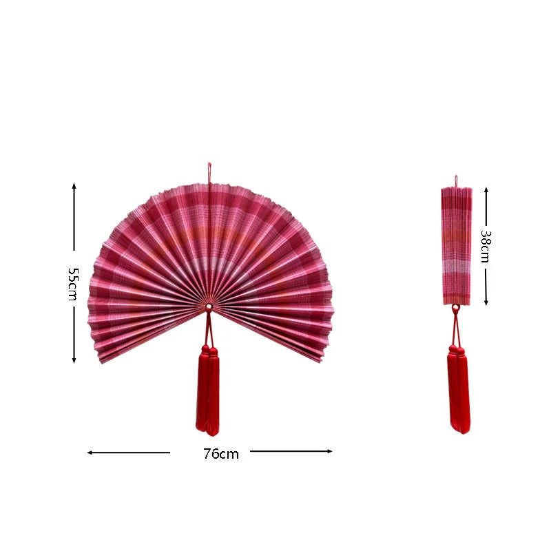 מניפת קיר במבוק ענקית דקורטיבית | דגם Imperial Bamboo Fan