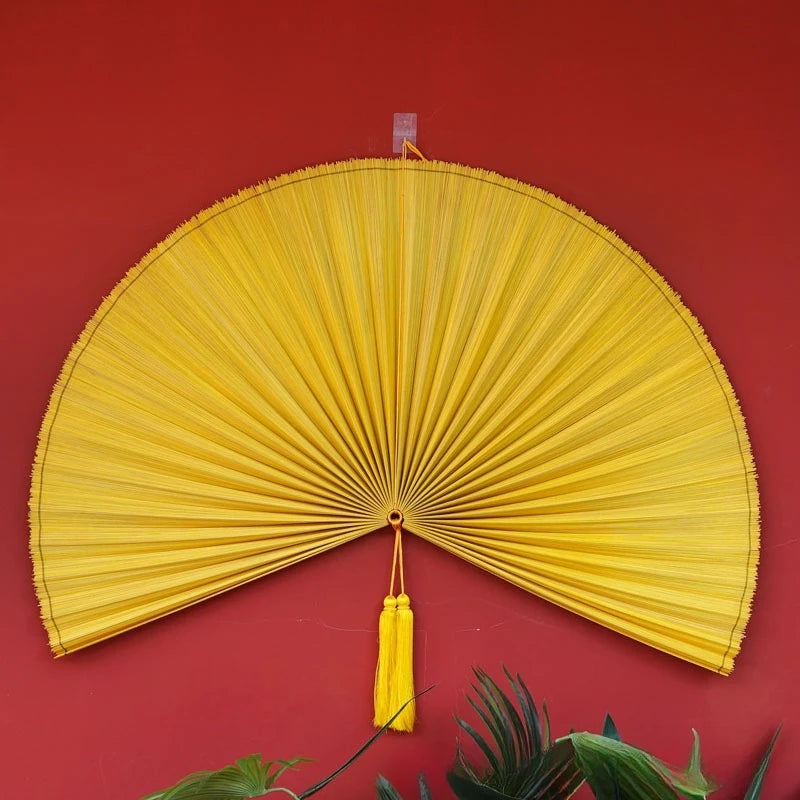 מניפת קיר במבוק ענקית דקורטיבית | דגם Imperial Bamboo Fan