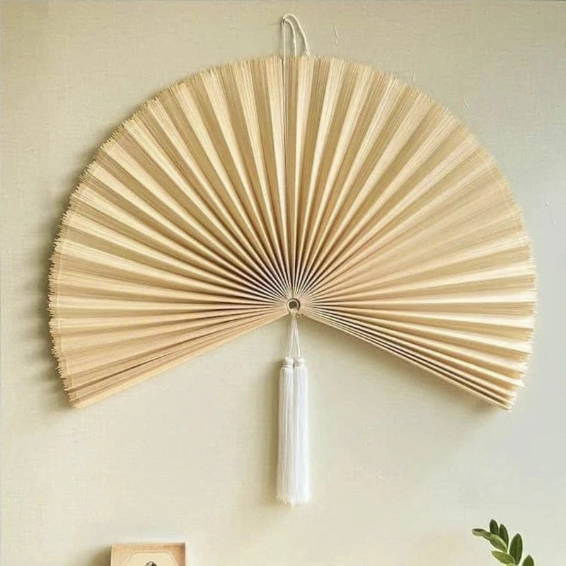 מניפת קיר במבוק ענקית דקורטיבית | דגם Imperial Bamboo Fan