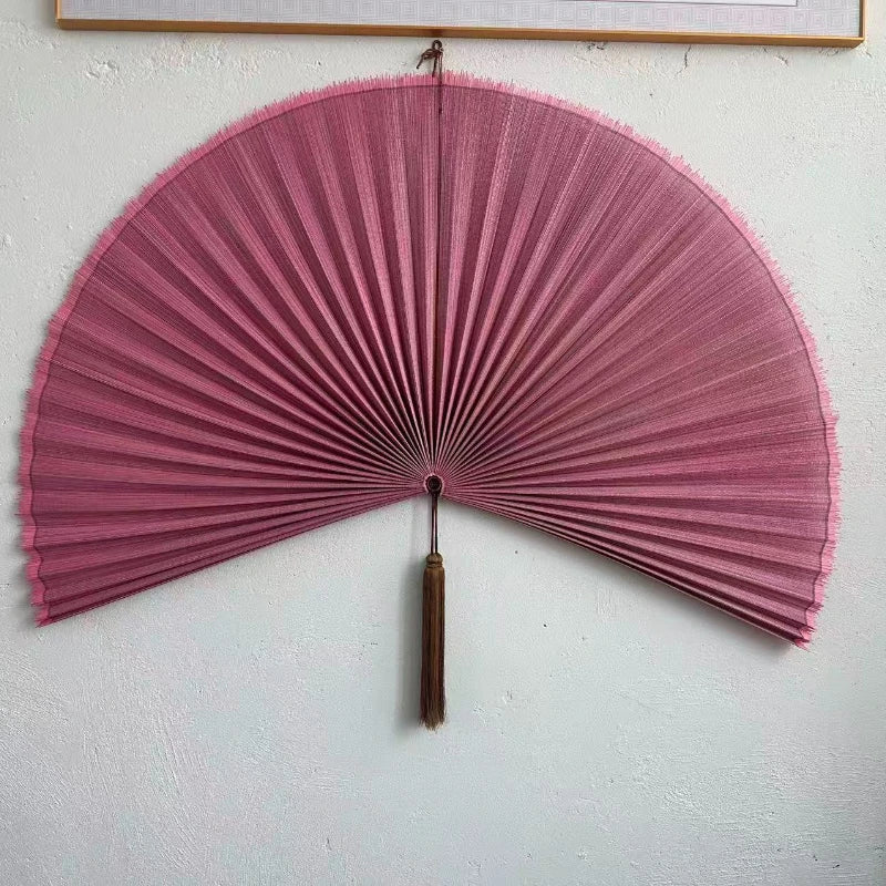 מניפת קיר במבוק ענקית דקורטיבית | דגם Imperial Bamboo Fan