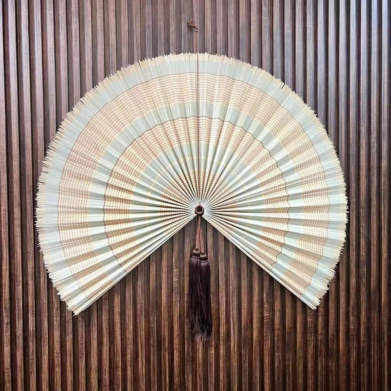 מניפת קיר במבוק ענקית דקורטיבית | דגם Imperial Bamboo Fan