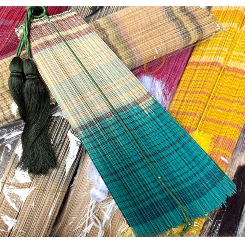 מניפת קיר במבוק ענקית דקורטיבית | דגם Imperial Bamboo Fan