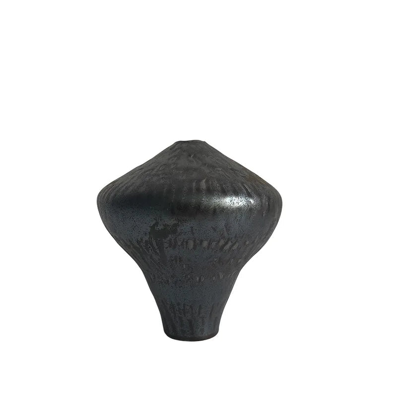 אגרטל קרמיקה פיסולי כהה | דגם Dark Diamond Pottery - My Store
